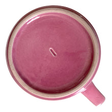 Load image into Gallery viewer, Bottom stamp of authentic Le Creuset France stoneware mug in retired mauve pink.