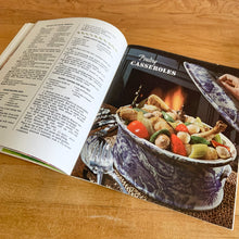 Load image into Gallery viewer, This vintage softcover Casseroles cookbook features 64 pages filled with yummy recipes along with many colourful illustrations and photographs. From the food editors of McCall's Magazine, published by Advance Publishers, USA, 1965. In great vintage condition with normal age-related yellowing of the internal pages.