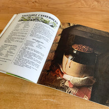 Load image into Gallery viewer, This vintage softcover Casseroles cookbook features 64 pages filled with yummy recipes along with many colourful illustrations and photographs. From the food editors of McCall's Magazine, published by Advance Publishers, USA, 1965. In great vintage condition with normal age-related yellowing of the internal pages.