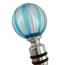 Load image into Gallery viewer, Elle Vennezia Murano Collection marking on authentic Italian art glass wine stopper