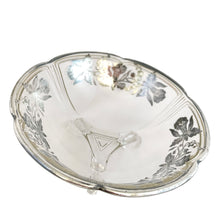 Load image into Gallery viewer, Jacks Daughter of All Trades Vintage Antique Retro Mid-Century Modern Mid Mod Store Shop Reseller Etsy Shopify Toronto Canada Free Porch Pick Up Local Delivery Worldwide Shipping Judy Weinberg Unique Housewarming Hostess Sustainable Gift Home Decor Collectible Collector Him Her Glassware Bar Barware Cart Mad Men Cocktail Happy Hour Party Silver Poppies Poppy Flowers Viking Glass Bowl 1950s Silver City Candy Snack Dish