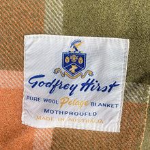 Load image into Gallery viewer, Close-up of the Godfrey Hirst Pelage label, pure wool, made in Australia