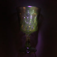 Load image into Gallery viewer, Jacks Daughter of All Trades Vintage Antique Retro Mid-Century Modern Kitsch Store Shop Reseller Etsy Shopify Toronto Canada Free Porch Pick Up Local Delivery Worldwide Shipping Judy Weinberg Unique Housewarming Hostess Sustainable Gift Home Decor Collectible Collector Mothers Day Farmhouse Cottage Core Shabby Chic Barware Wine Uranium Glass Glow Blacklight