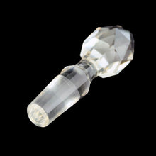 Load image into Gallery viewer, Jacks Daughter of All Trades Vintage Antique Mid-Century Kitsch Store Shop Reseller Etsy Shopify Toronto Canada Free Porch Pick Up Local Delivery Worldwide Shipping Judy Weinberg Unique Housewarming Gift Sustainable Gift Wedding Gift Home Decor Collectible Collector Gift Farmhouse Cottagecore Cottage Shabby Chic American Brilliant cut crystal cruet pinwheel faceted stopper USA early 20th century