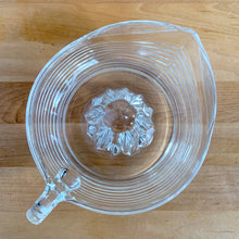 Load image into Gallery viewer, Vintage Pressed Clear Glass Citrus Juice Reamer w/ Horizontal Rib Design, Finger Handle, Anchor Hocking, USA