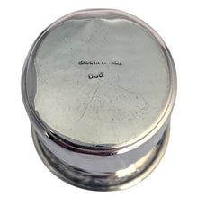 Load image into Gallery viewer, Base of Hazorfim 800 Kiddush cup showing stamped Made in Israel 800 hallmark with age-related scratches