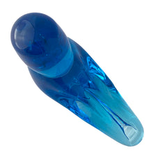 Load image into Gallery viewer, Ron Ray bluebird of happiness overhead view, 1994 vintage hand blown art glass bird, Terra Studios USA