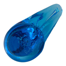 Load image into Gallery viewer, Vintage art glass bluebird back view, Ron Ray 1994 hand blown figurine, Terra Studios Leo Ward Arkansas