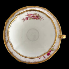 Load image into Gallery viewer, Top view of Roslyn China Sunningdale teacup showing interior and footed base