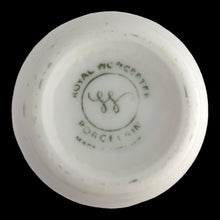 Load image into Gallery viewer, Royal Worcester maker's mark and Made in England stamp on bottom of Lavinia pattern egg coddler