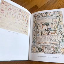 Load image into Gallery viewer, A superb collection of antique and vintage cross stitch needlework sampler patterns from America, England, Holland and Germany depicting the natural world, home life, the alphabet and religious imagery. 33 wonderful illustrations, 40 pages of chart patterns, historical information, helpful hints and instructions. Written by Irmgard Gierl.