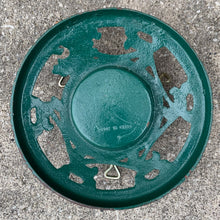 Load image into Gallery viewer, Jacks Daughter of All Trades Vintage Antique Retro Mid-Century Modern Modernist Kitsch Store Shop Reseller Etsy Shopify Toronto Canada Free Porch Pick Up Local Delivery Worldwide Shipping Judy Weinberg Unique Gift Home Decor Collectible Collector Christmas Gift Farmhouse Cottage Core Cottagecore Shabby Chic Reindeer Pulling Santa Claus Sleigh Nostalgia Nostalgic Green Cast Iron Christmas Tree Stand
