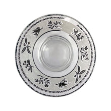 Load image into Gallery viewer, Vintage Mid-Century Silver Birds and Botanicals Glass Bowls, Libbey Glass, USA