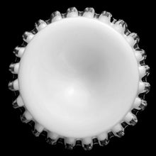 Load image into Gallery viewer, Jacks Daughter of All Trades Vintage Antique Mid-Century Kitsch Store Shop Reseller Etsy Shopify Toronto Canada Free Porch Pick Up Local Delivery Worldwide Shipping Judy Weinberg Unique Housewarming Gift Sustainable Gift Wedding Gift Home Decor Collectible Collector Gift Farmhouse Cottagecore Cottage Lodge Shabby Chic Silver Crest milk glass champagne tall sherbet Fenton Art Glass USA 1940s 1950s 1960s trinket dish