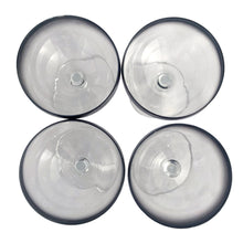 Load image into Gallery viewer, Overhead view of set of six vintage Luminarc silver fade champagne cocktail glasses