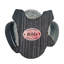Load image into Gallery viewer, Pay homage to Canadian craftsmanship with this vintage snowy owl sculpture, faithfully reimagined from Thomas McPhee's cherished original. Each figurine is hand-carved using time-tested methods, shaped from a mineral composite that captures soapstone's distinctive warmth and tactile appeal. Born from BOMA Canada's celebrated 1970s–1990s legacy, this delightful piece brings personality and artistic soul to any shelf—a treasure for collectors and nature enthusiasts alike.