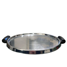 Load image into Gallery viewer, Jacks Daughter of All Trades Vintage Antique Retro Mid-Century Modern Mid Mod Store Shop Reseller Etsy Shopify Toronto Canada Free Porch Pick Up Local Delivery Worldwide Shipping Judy Weinberg Unique Housewarming Hostess Sustainable Gift Home Decor Collectible Collector Him Her Bar Barware Cart Mad Men Cocktail Stainless Steel Round Tray Bakelite Handle Happy Hour Party Christmas 1950s 1960s Kromex Luxury High End New Years Eve