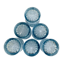 Load image into Gallery viewer, Base of Fostoria Stowe light blue glass, new old stock, 1970s barware