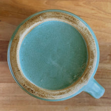 Load image into Gallery viewer, Jacks Daughter of All Trades Vintage Antique Mid-Century Kitsch Store Shop Reseller Etsy Shopify Toronto Canada Free Porch Pick Up Local Delivery Worldwide Shipping Judy Weinberg Unique Housewarming Gift Sustainable Gift Wedding Gift Home Decor Collectible Collector Gift Farmhouse Cottagecore Cottage Lodge Shabby Chic Industrial teal glazed horizontal ribbed stoneware pitcher Monmouth Western Stoneware 1920s utilitarian kitchen tableware art pottery