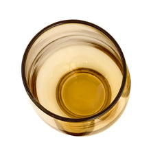 Load image into Gallery viewer, Vintage Mid-Century Amber "Tempo" 10 Oz Flat Glass Tumbler, Libbey Glass, USA