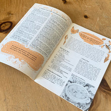 Load image into Gallery viewer, This vintage softcover The New England Cookbook. There are 68 pages with 191 favorite all-American dishes with black and white and colour illustrations and photographs. Prepared by the Staff Home Economists at the Culinary Arts Institute of Chicago. Originally published in 1956 and reprinted in 1973. Illustrated by Lou Peters. A handy guide of fabulous recipes.
In excellent vintage condition, appears unused. Age-related foxing/yellowing of the pages.
Measurements 6 x 8 3/4 inches
