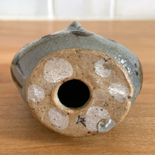 Load image into Gallery viewer, Jacks Daughter of All Trades Vintage Antique Mid-Century Kitsch Store Shop Reseller Etsy Shopify Toronto Canada Free Porch Pick Up Local Delivery Worldwide Shipping Judy Weinberg Unique Housewarming Gift Sustainable Gift Wedding Gift Home Decor Collectible Collector Gift Farmhouse Cottagecore Cottage Lodge Shabby Chic hand crafted Tonala folk art pottery owl figurine hand painted signed artist Jorge Wilmot Mexico