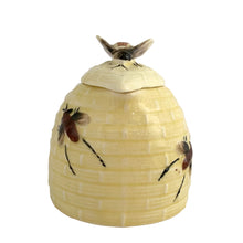 Load image into Gallery viewer, Tropic Bee Ceramic Beehive Honey Pot — Vintage Japan, 1950s–80s
