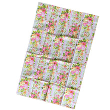 Load image into Gallery viewer, Lovely vintage Truprest poly cotton pillowcase printed with pink and yellow roses on beige bands with pink and white stripes. Crafted by Texmade, Canada, 1970s. A beautiful addition to your shabby chic decor, cottage bedding collection, or repurpose for crafting.
In excellent like-new condition, no stains/tears. Colours are vibrant.
Measures 32 x 20 1/2 inches