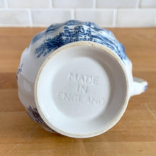 Load image into Gallery viewer, Jacks Daughter of All Trades Vintage Antique Retro Mid-Century Modern Modernist Kitsch Store Shop Reseller Etsy Shopify Toronto Canada Free Porch Pick Up Local Delivery Worldwide Shipping Judy Weinberg Unique Housewarming Hostess Sustainable Gift Home Decor Collectible Collector Gift Mom Mothers Her Tulip Time Blue Transferware Johnson Brothers Teacup Farmhouse Cottage Core Shabby Chic High Tea Party
