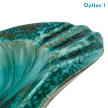 Load image into Gallery viewer, Large vintage turquoise drip glaze atomic shaped redware pottery ashtray. Crafted by Blue Mountain Pottery, Canada, 1960s. The quintessential retro ashtray, a must for any BMP collector!
In excellent condition, no chips, cracks or repairs.
Measures 11 1/2 x 8 x 2 1/2 inches