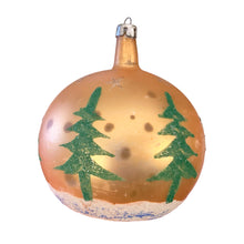 Load image into Gallery viewer, Vintage Fantasia Glass Santa Sleigh & Reindeer Ornament, Poland