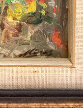 Load image into Gallery viewer, Vintage Italian Oil on Canvas City Street Scene — Antonio Medros, 1980s