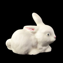 Load image into Gallery viewer, Main product shot with primary keywords - vintage, white porcelain, rabbit figurine, matte creamware, Easter, collectible