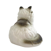 Load image into Gallery viewer, Delightful vintage white and gray Persian cat ceramic porcelain figurine. Imported by Giftcraft from Japan 1970s. Add this sweet figurine to your collection!
In excellent condition, no chips/cracks/repairs. Original stickers.
Measures 3 7/8 x 2 3/8 x 2 3/8 inches