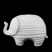 Load image into Gallery viewer, Vintage Modernist White Figural Elephant Ceramic Coin Bank, Jonathan Adler