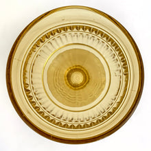 Load image into Gallery viewer, Classic vintage planter in clear yellow glass. Perfect for a pretty floral display, your favourite house plant or succulent. Or repurpose as a candy dish, or use to up-style your office decor to hold clips, or Post-it Notes. Made by E.O. Brody in the USA. In excellent condition, no chips or cracks. Measures 4 1/2 x 5 1/2 inches