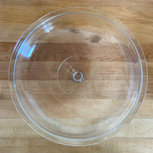 Load image into Gallery viewer, Vintage Glasbake milk glass round lidded 3 quart casserole dish featuring the "Daisy Days" pattern in yellow, with a clear lid. Manufactured either by the McKee or Jeannette Glass Company in the USA, circa 1960s Perfect for storing, serving, and cooking!