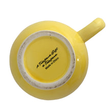 Load image into Gallery viewer, Jacks Daughter of All Trades Vintage Store Shop Reseller Etsy Shopify Toronto Canada Free Porch Pick Up Local Delivery Worldwide Shipping Judy Weinberg Unique Housewarming Hostess Sustainable Gift Home Decor Collectible Collector bright yellow smiley face lidded mug Novelty gift Teleflora 1970s