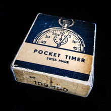 Load image into Gallery viewer, Vintage Chrome Pocket Timer w/ 30-minute Register and Fifth Second Movement, Reference 109.400, Swiss Made