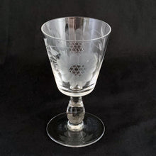 Load image into Gallery viewer, Vintage Cut "Corn Flower" Line 73 Shot/Sherry Glass, WJ Hughes, Canada