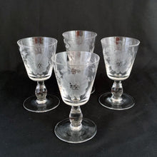 Load image into Gallery viewer, Vintage Cut "Corn Flower" Line 73 Shot/Sherry Glass, WJ Hughes, Canada