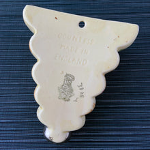 Load image into Gallery viewer, Jacks Daughter of All Trades Vintage Antique Mid-Century Kitsch Store Shop Reseller Etsy Shopify Toronto Canada Free Porch Pick Up Local Delivery Worldwide Shipping Judy Weinberg Unique Housewarming Gift Sustainable Gift Home Decor Collectible Collector Gift Farmhouse Cottagecore Cottage Art Deco Countess inverted beehive butter yellow ceramic wall pocket planter 3828 hand painted flowers pink purple yellow silver lustre Arthur Wood England 1920s vase mail holder make-up brush holder pencil holder