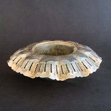 Load image into Gallery viewer, Vintage Essay Canada Silver Plated Scalloped Vase Planter #1044 Flower Frog Shabby Chic Farmhouse Fleamarket Style Home Decor Unique Wedding Centrepiece Floral Arranging Arrangement Freelton Antique Mall Toronto Canada