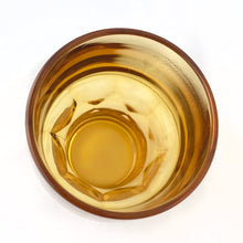 Load image into Gallery viewer, Gorgeous set of six vintage Georgian amber glass 9oz flat tumbler. Crafted by Continental Can Company, USA, 1970s. These honeycomb patterned, gorgeous coloured glasses will dress up any occasion!
In excellent condition, no chips.
Measures 3 x 4 1/8 inches
Capacity 9 ounces