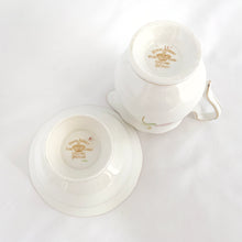 Load image into Gallery viewer, Jacks Daughter of All Trades Vintage Antique Mid-Century Kitsch Store Shop Reseller Etsy Shopify Toronto Canada Free Porch Pick Up Local Delivery Worldwide Shipping Judy Weinberg Unique Housewarming Gift Sustainable Gift Wedding Gift Home Decor Collectible Collector Gift Farmhouse Cottagecore Cottage Lodge Shabby Chic Industrial Hollywood Regency Art Deco Art Nouveau RARE Gloria bone china creamer pitcher and open sugar hand painted Royal Albert England 1940s elegant tableware high tea party