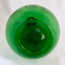 Load image into Gallery viewer, Jacks Daughter of All Trades Vintage Antique Mid-Century Kitsch Store Shop Reseller Etsy Shopify Toronto Canada Free Porch Pick Up Local Delivery Worldwide Shipping Judy Weinberg Unique Housewarming Gift Sustainable Gift Home Decor Collectible Collector Gift Farmhouse Cottagecore Cottage Lodge Shabby Chic Industrial mold blown green glass demijohn Darrigo's Grape Juice Limited, 90 Caledonia Park R 763 2207 Toronto Canada Italian 1970s decorative glass vase home decor