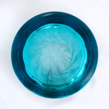 Load image into Gallery viewer, Jacks Daughter of All Trades Vintage Antique Mid-Century Kitsch Store Shop Reseller Etsy Shopify Toronto Canada Free Porch Pick Up Local Delivery Worldwide Shipping Judy Weinberg Unique Housewarming Gift Sustainable Gift Wedding Gift Home Decor Collectible Collector Gift Farmhouse Cottagecore Cottage Lodge Shabby Chic Moroccan capri optic glass flared vase ruffled edge Hazel-Atlas Glass USA 1940s - 1960s floral