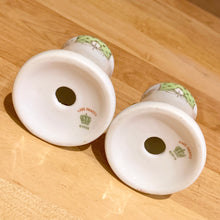 Load image into Gallery viewer, Hand Painted Nippon Art Nouveau Style Salt & Pepper Shakers with Trilliums, Hearts and Gold Bead Moriage Details Marked Bottom Maple Leaf Shabby Chic Elegant Dinner Tablescape Home Decor Entertaining Brunch Toronto Canada Tableware Pair