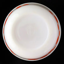 Load image into Gallery viewer, Classic vintage white milk glass mixing bowl decorated with a pattern of orange dots. Produced by Federal Glass, USA, circa 1960s. Perfect for mixing, serving and storing your culinary creations! In good vintage condition, no chips or cracks and the printing is shiny and vibrant. There is minor to wear to a few of the dots and one dot appears to have a manufacturer's defect where part of the dot is missing. Measures 6 x 3 inches