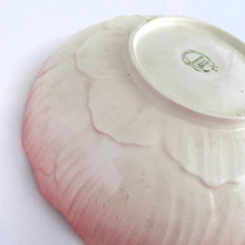 Load image into Gallery viewer, Jacks Daughter of All Trades Vintage Antique Mid-Century Kitsch Store Shop Reseller Etsy Shopify Toronto Canada Free Porch Pick Up Local Delivery Worldwide Shipping Judy Weinberg Unique Housewarming Gift Sustainable Gift Wedding Gift Home Decor Collectible Collector Gift Farmhouse Cottagecore Cottage Lodge Shabby Chic pink embossed lotus flower serving bowl Royal Winton Grimwades England 1930